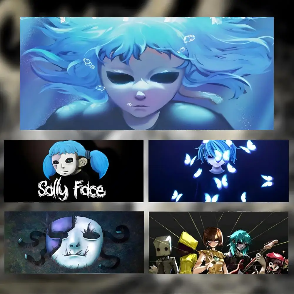 mouse-pad-grande-e-espesso-dark-mysterious-game-s-sally-face-com-bordas-costuradas-para-pc
