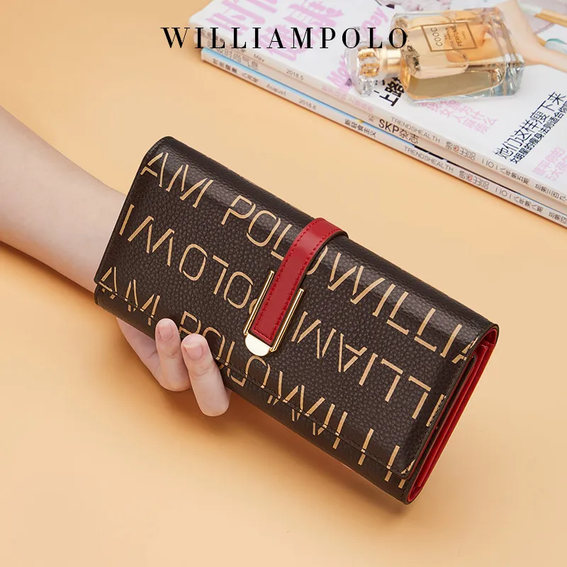 

Fashionable women's long wallet, large capacity handheld bag, multifunctional phone bag, personalized card holder