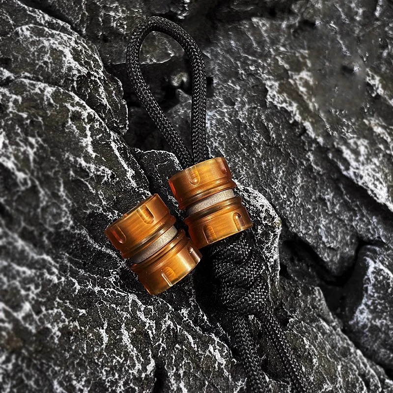 Paracord قلادة سبائك التيتانيوم ، حبات سكين ، ديكورات خارجية ، معدات تخييم ، أدوات EDC ، مستوردة ، تصنعها بنفسك