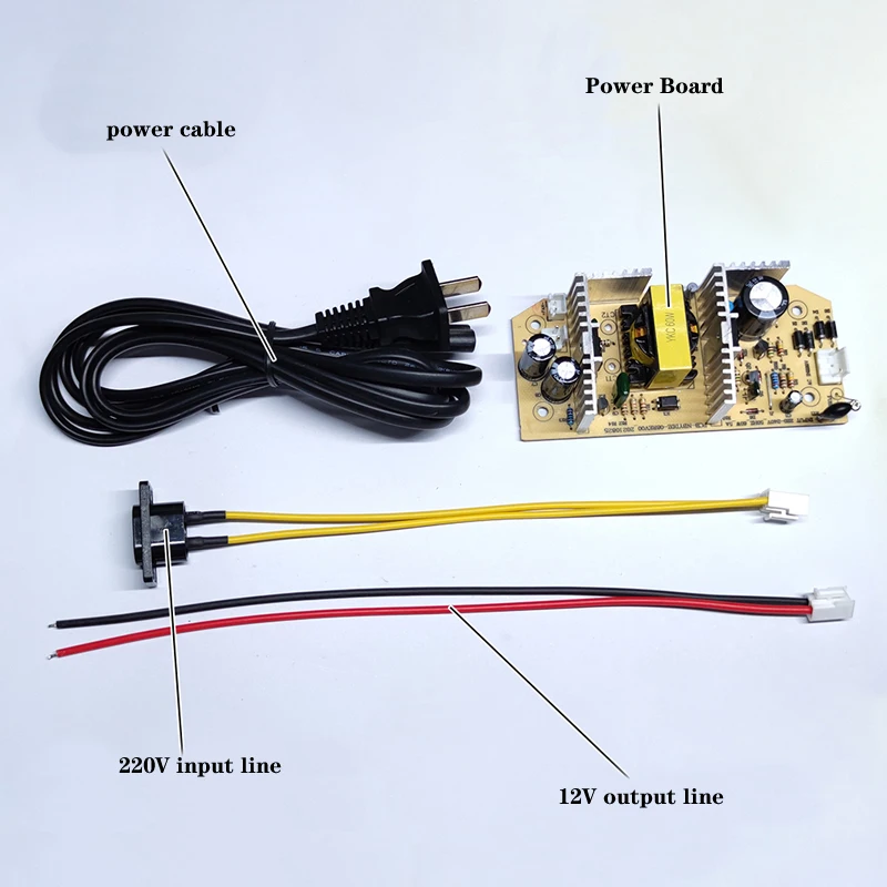 12V 5A 60W car refrigerator power board, modified car/home dual-use refrigerator, assembled mini refrigerator