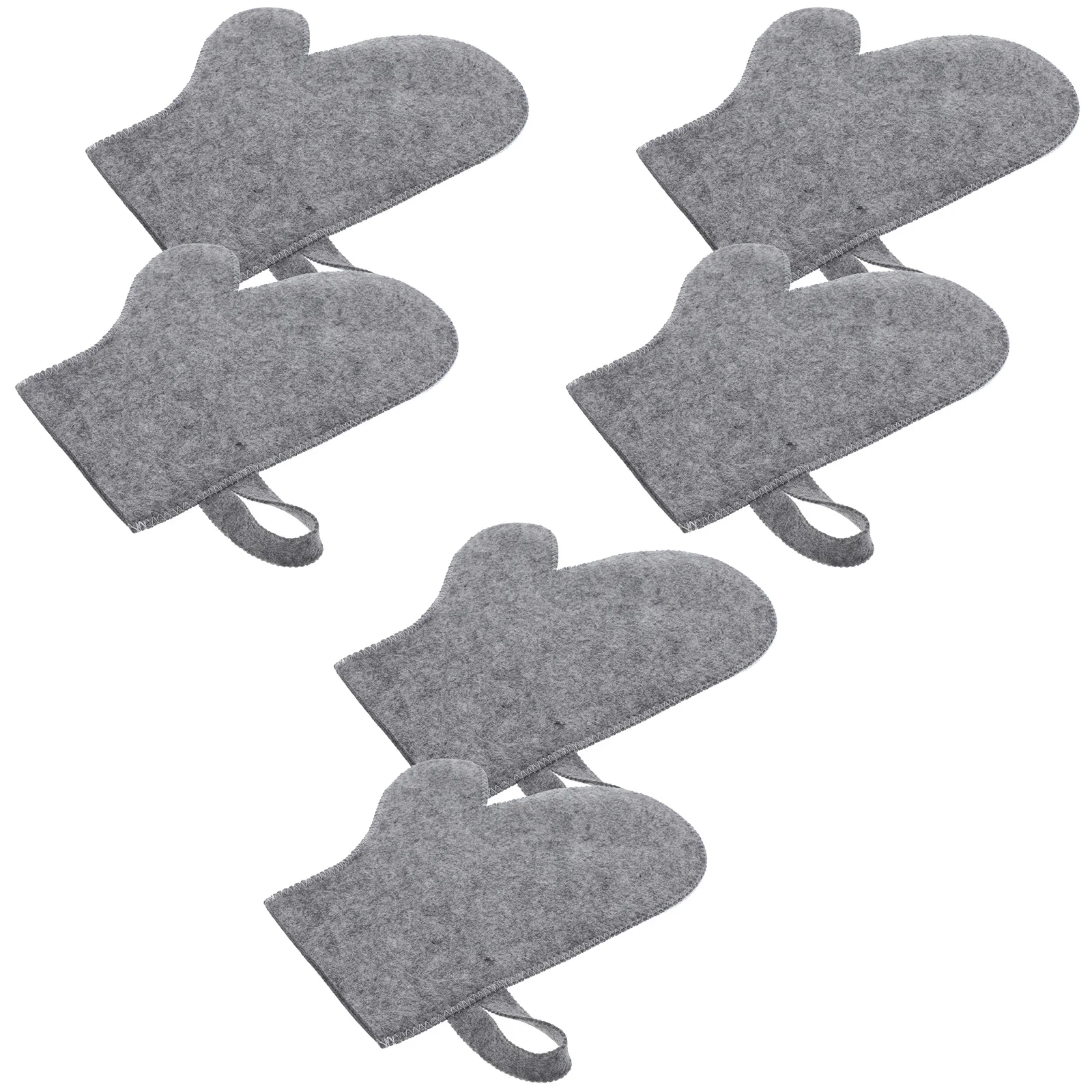 6 قطعة غرفة ساونا مقاومة للحرارة ورأى قفازات ماصة عدم الانزلاق دش سبا حمام قفازات غسل القماش قفازات للاستحمام #1