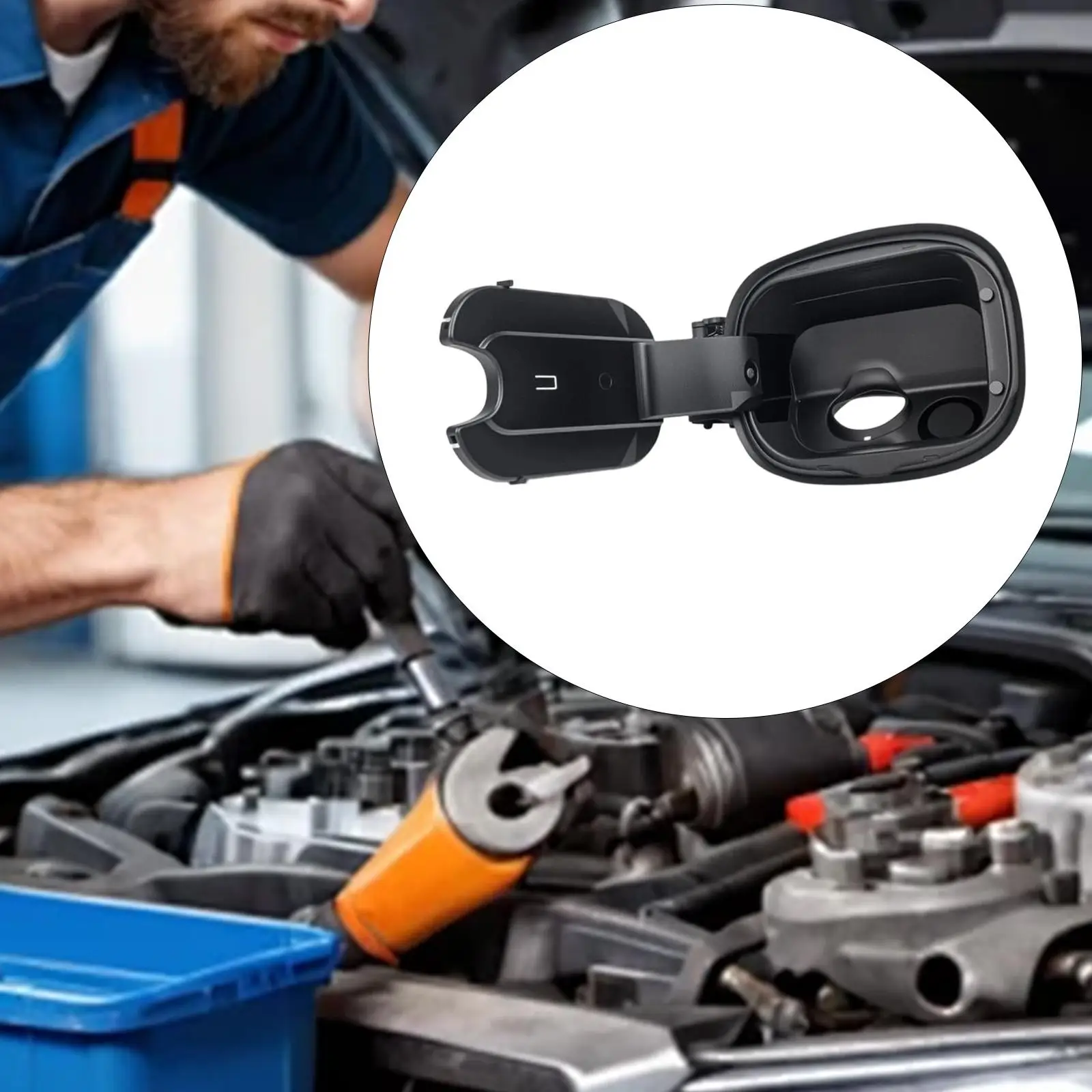 

Gas Cap Tank Door Assembly Easy Install Weather Resistant Plastic for Chevrolet Silverado 1500