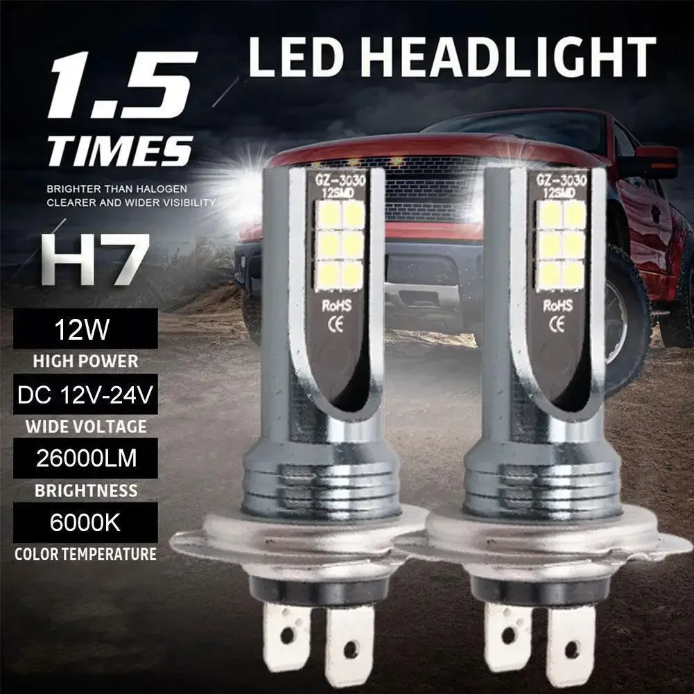 H7 H4  LED Lamps Headlight Bulb Beam Kit 120W High Power LED Car Light Headlamp 6000K Auto Headlight Bulbs Car Fog Light