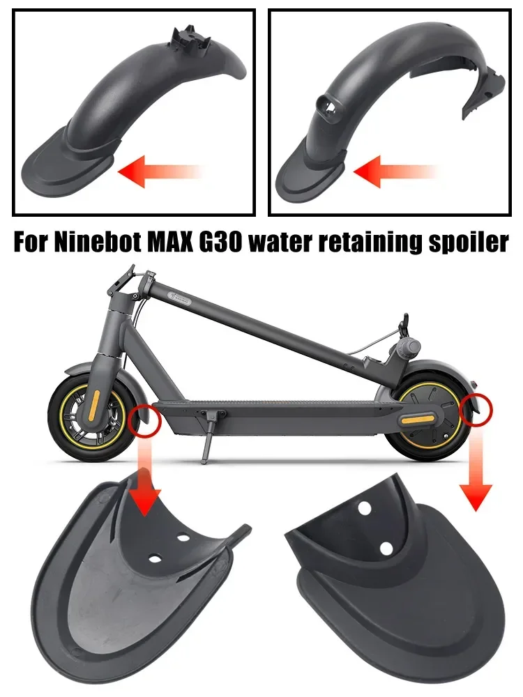 AliExpress LCQPTW Rear Fender Mudguard Fishtail Shape Retaining Water Compatible for Ninebot Max G30 G30D E-Scooter Outdoor Cycling