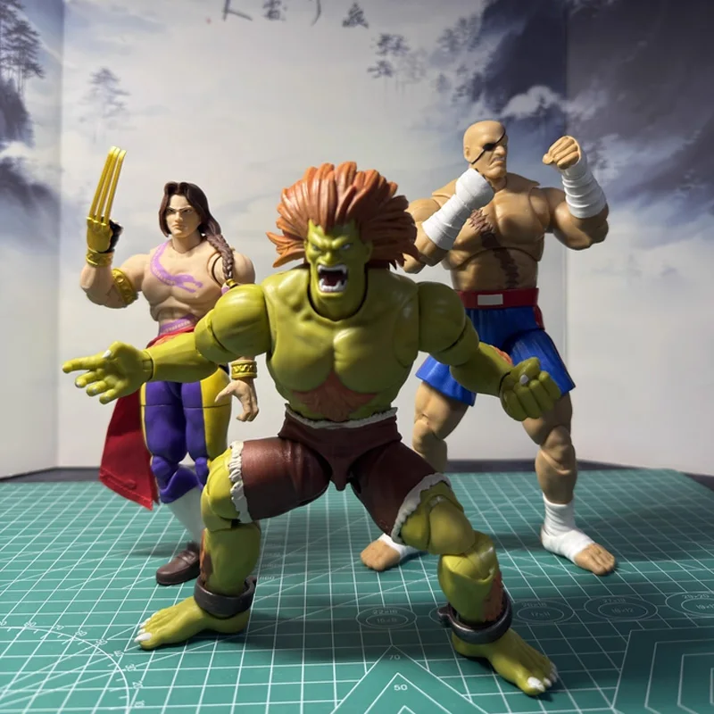 

Street Fighter 1/12 Scale 6 Inch Articulated Action Figures Blanka Vega Sagat Collectible Figurine For Anime Game Collectors