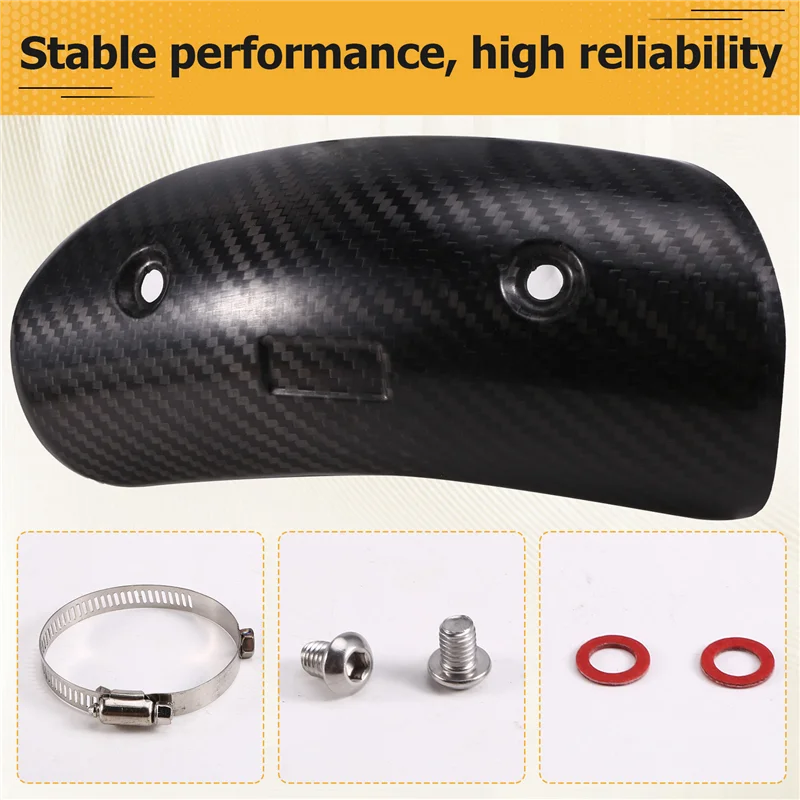 

Надежный глушитель выхлопной системы мотоцикла, среднее соединение, защита трубы, теплозащитный экран, защита для Yamaha Kawasaki Honda