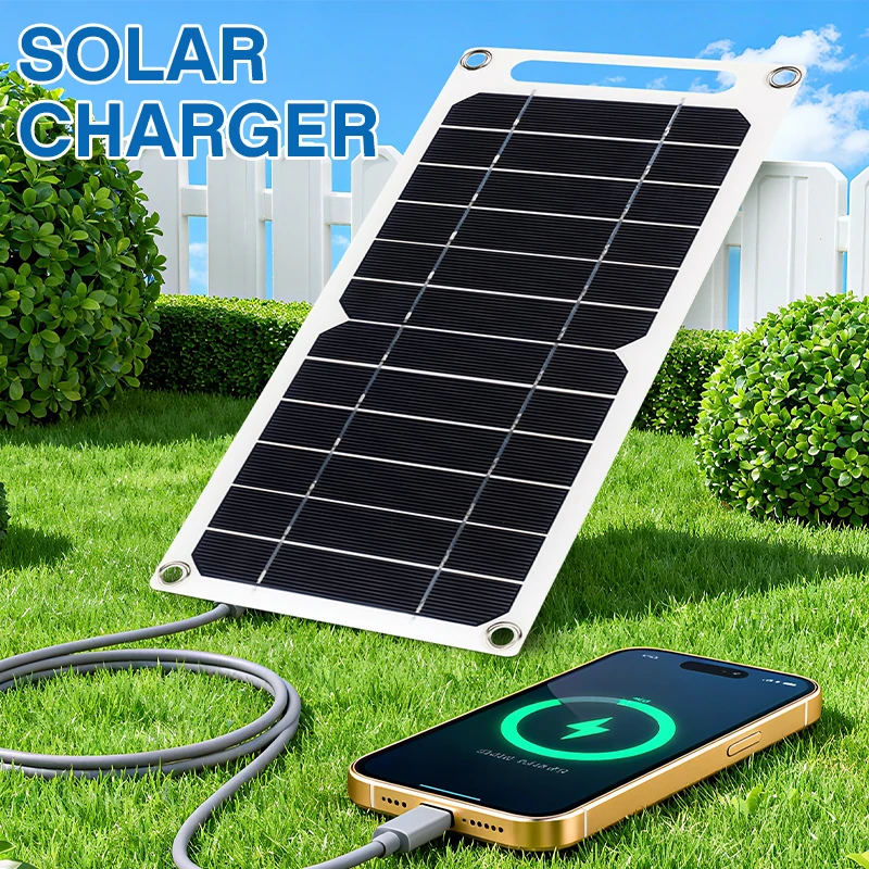 35W Sunpower Portable Solar Panel 5V Solar Plate With USB Safe Stabilize Charger For Power Bank Phone Outdoor Camping Home RV