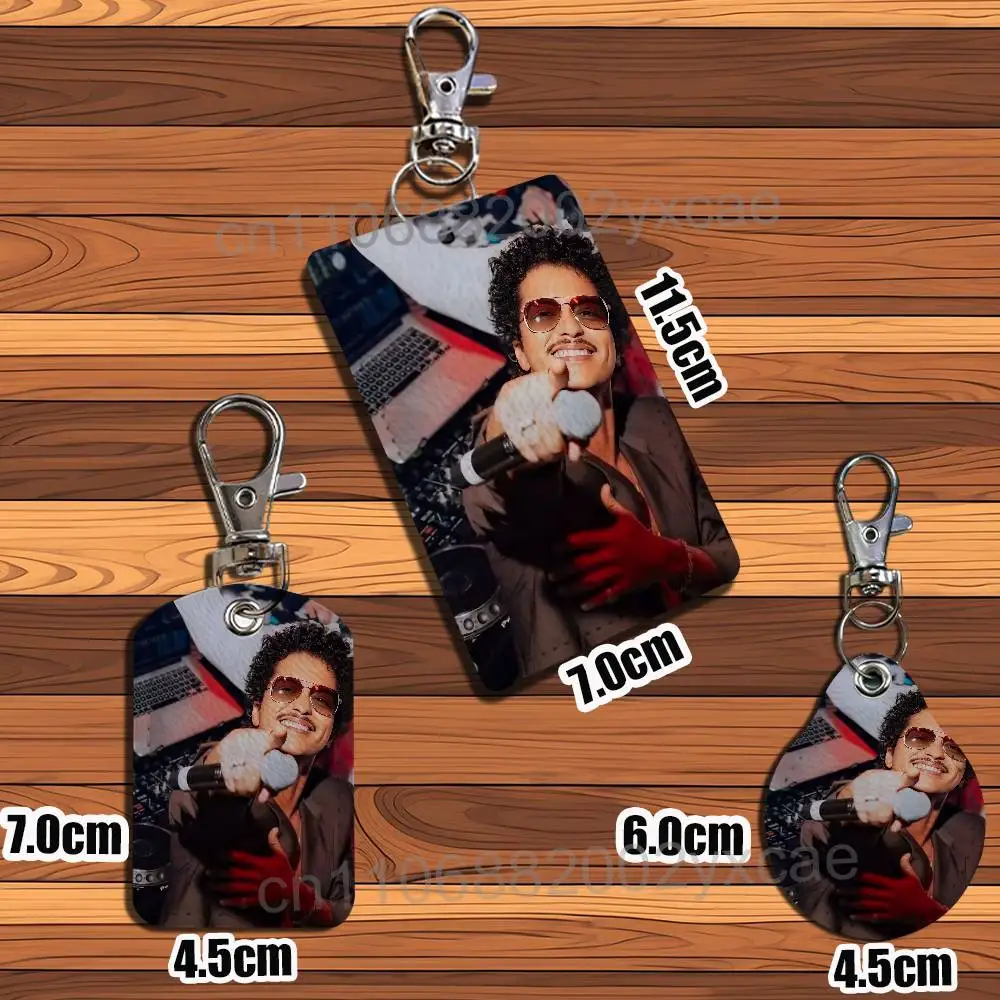 I Just Might Bruno Mars Leather Keychain Badge Holder with Lanyard - ID/Access Card Holder, Key Ring Accessory, Gift Option image 5