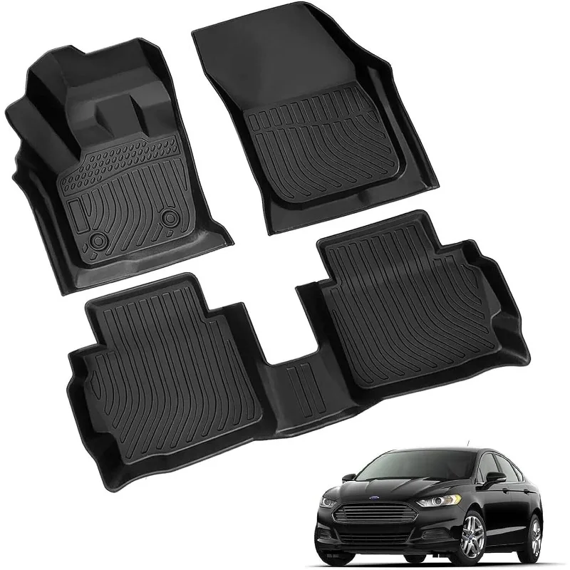 

US Floor Mats for 13-16 Ford Fusio All-Weather TPE Rubber Protection Carpet Durable