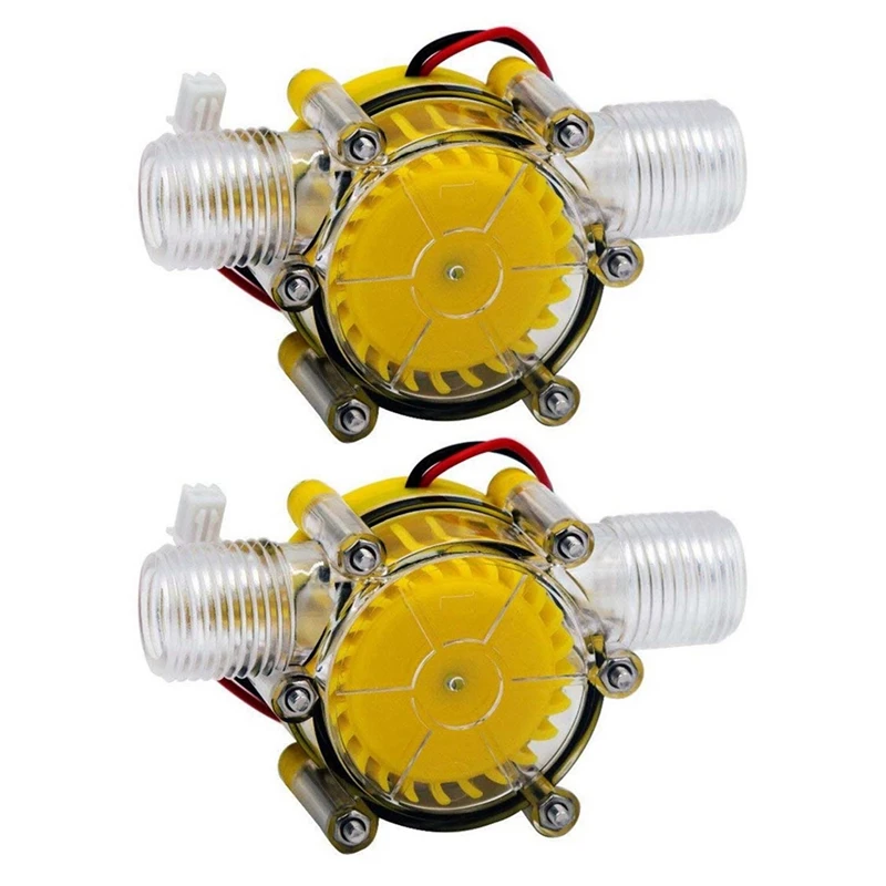 2X 10W Water Flow Pump Mini Hydro Generator Turbine Flow Hydraulic Conversion 80V