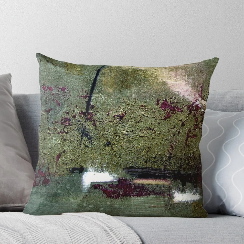 

Sage and Plum Textured Abstract Throw Pillow Couch Pillows luxury decor