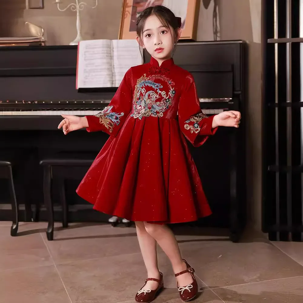 Children Clothes Girl Dress for Wedding Children's Dresses for Elegant Girls Dresses 2 to 8 Years Junina Party Dress Baby Kid