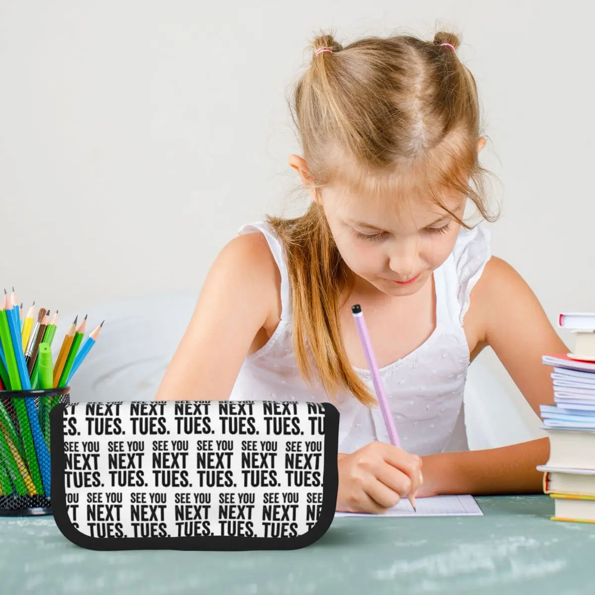 

See You Next Tuesday Swearing Pencil Cases Pencil Pouch Large Storage Pen Box Pencil Bag for Boy Girl School