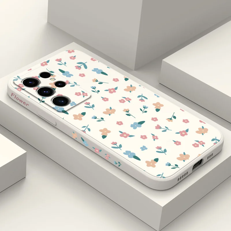 

Drunk Fallen Flowers Phone Case For Samsung Galaxy S25 S24 S23 S22 S21 S20 S10 S10E Ultra Plus FE Note 20 Ultra Plus Cover