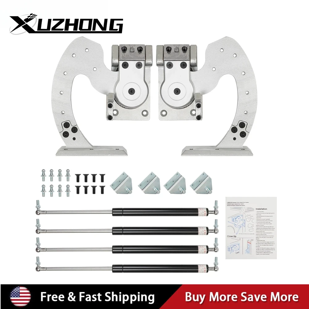 

Universal 2PC Scissor Doors Vertical Lambo Door Kit Bolt On Vertical Doors Adjustable 90 Degree For Lambo Chevrolet Nissan Mazda