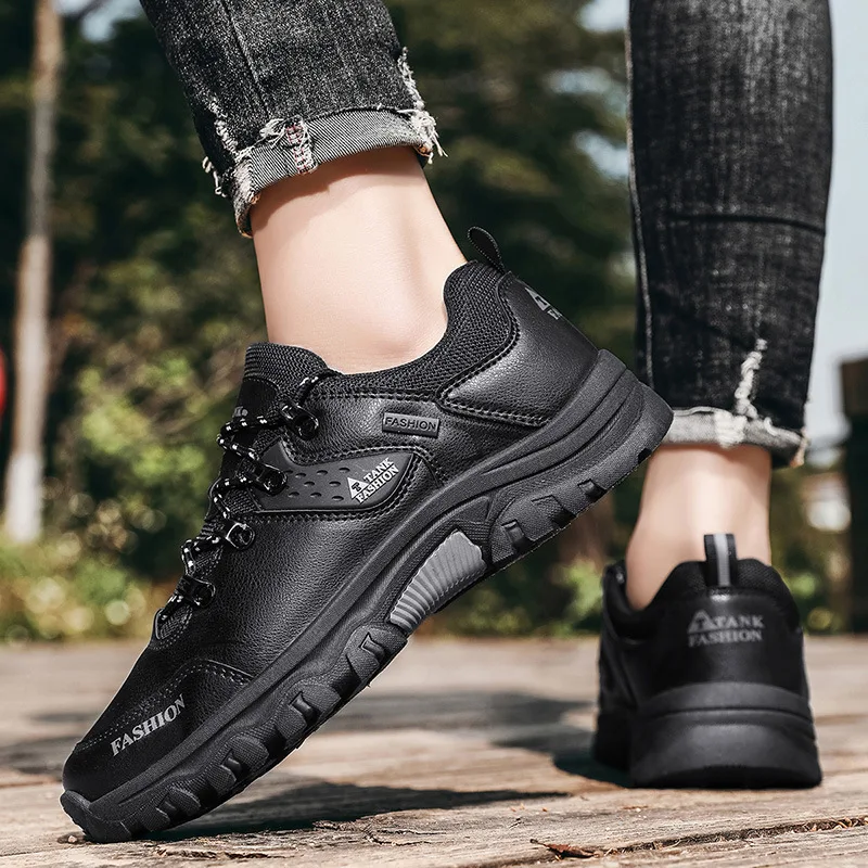 

Мужская обувь, новинка 2025, мужские кроссовки, кожаные водонепроницаемые кроссовки для альпинизма, кемпинга и пешего туризма, удобные кроссовки на толстой подошве