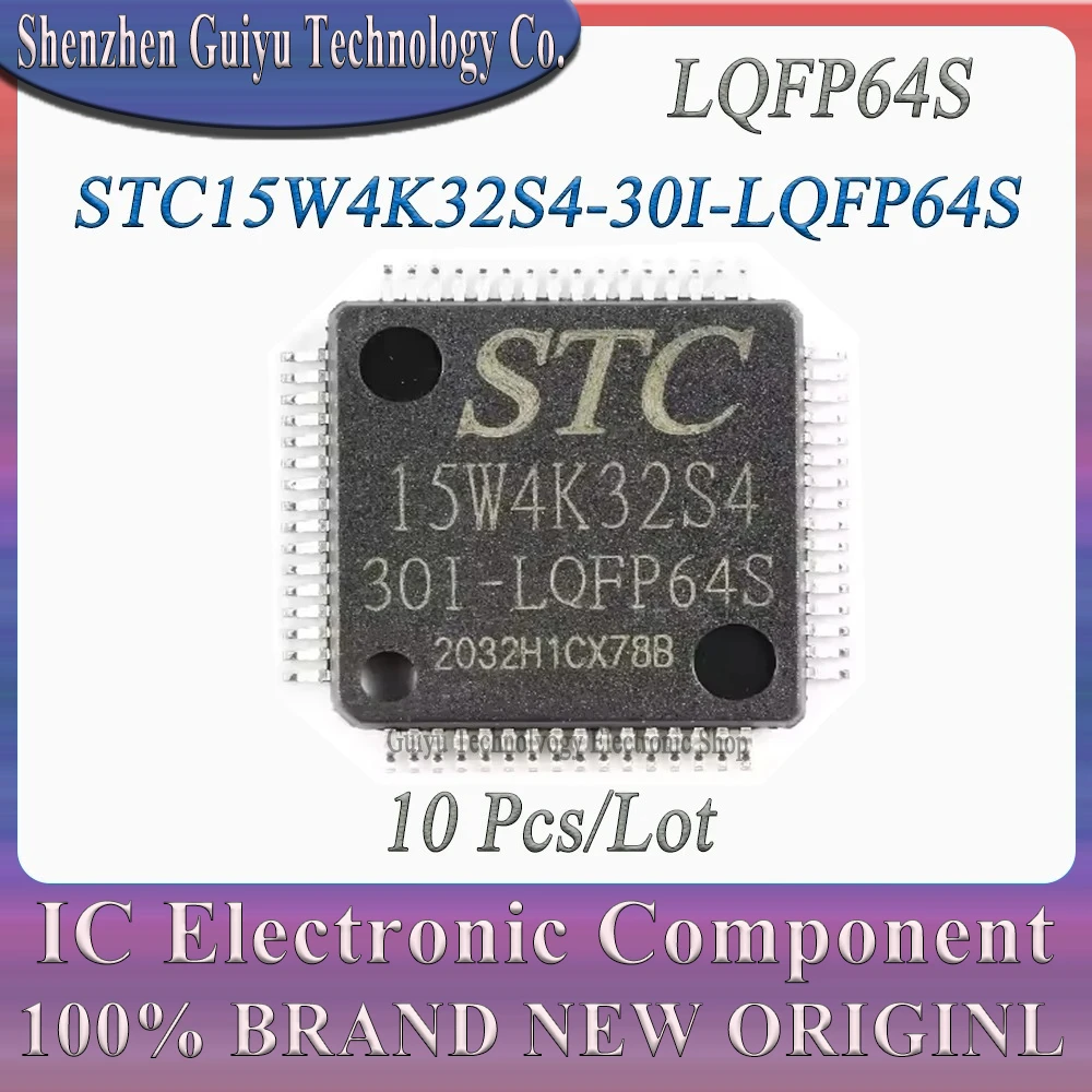 

10 шт./лот STC15W4K32S4-30I-LQFP64S STC15W4K32S4-30I STC15W4K32S4 STC15W4K32 STC15W4K STC15W LQFP-64S микросхема
