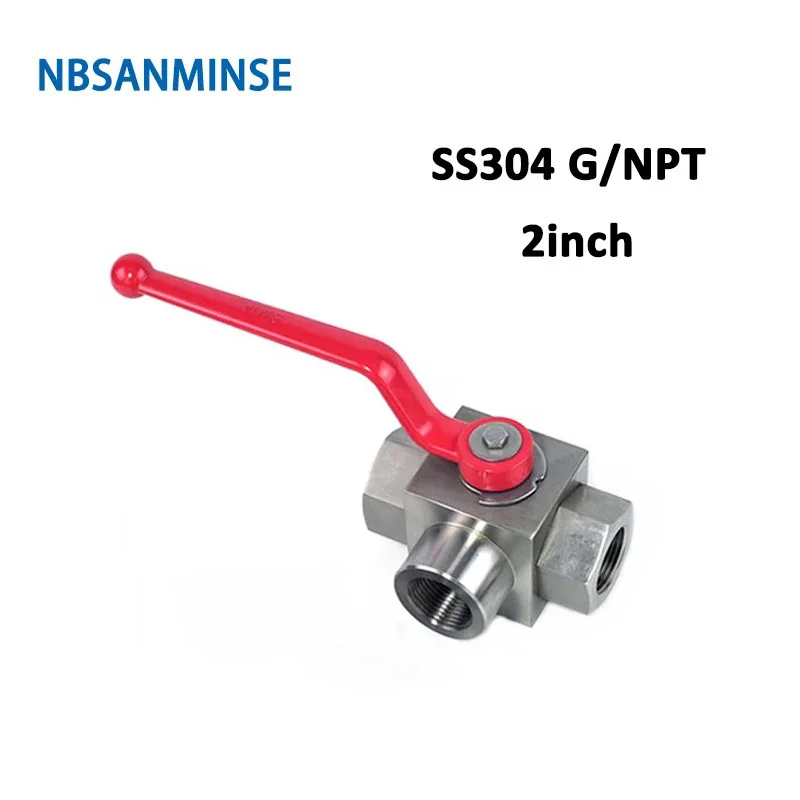 

NBSANMINSE Stainless Steel 304 KHB3K NPT G2 High Pressure Ball Valve 31.5MPa Anti Corrosion Design Engineer Industry Application