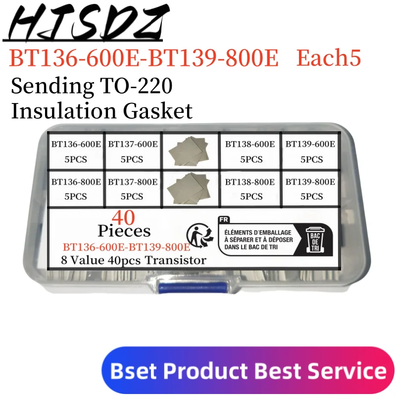 8 Value 40pcs BT136-600E BT136-800E BT137-600E BT137-800E BT138-600E BT138-800E BT139-600E BT139-800E bidirectional thyristor tr