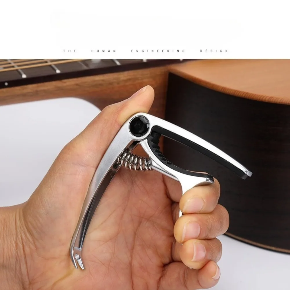 Cejilla de guitarra popular, cejilla de metal para guitarra eléctrica, accesorios para ukelele, clip afinador adecuado tanto para hombres como para mujeres