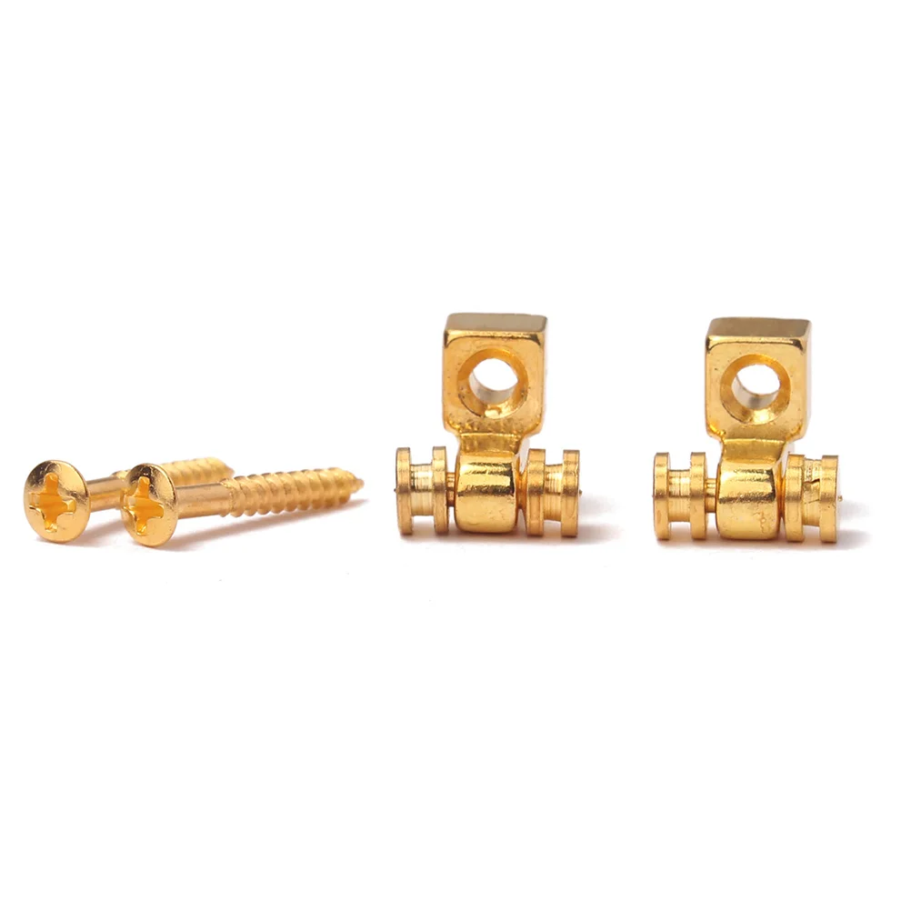 

2Pcs Roller String Tree Retainer Metal Light Durable for Electric Guitar Bass Accessories Musical Instruments Accessories