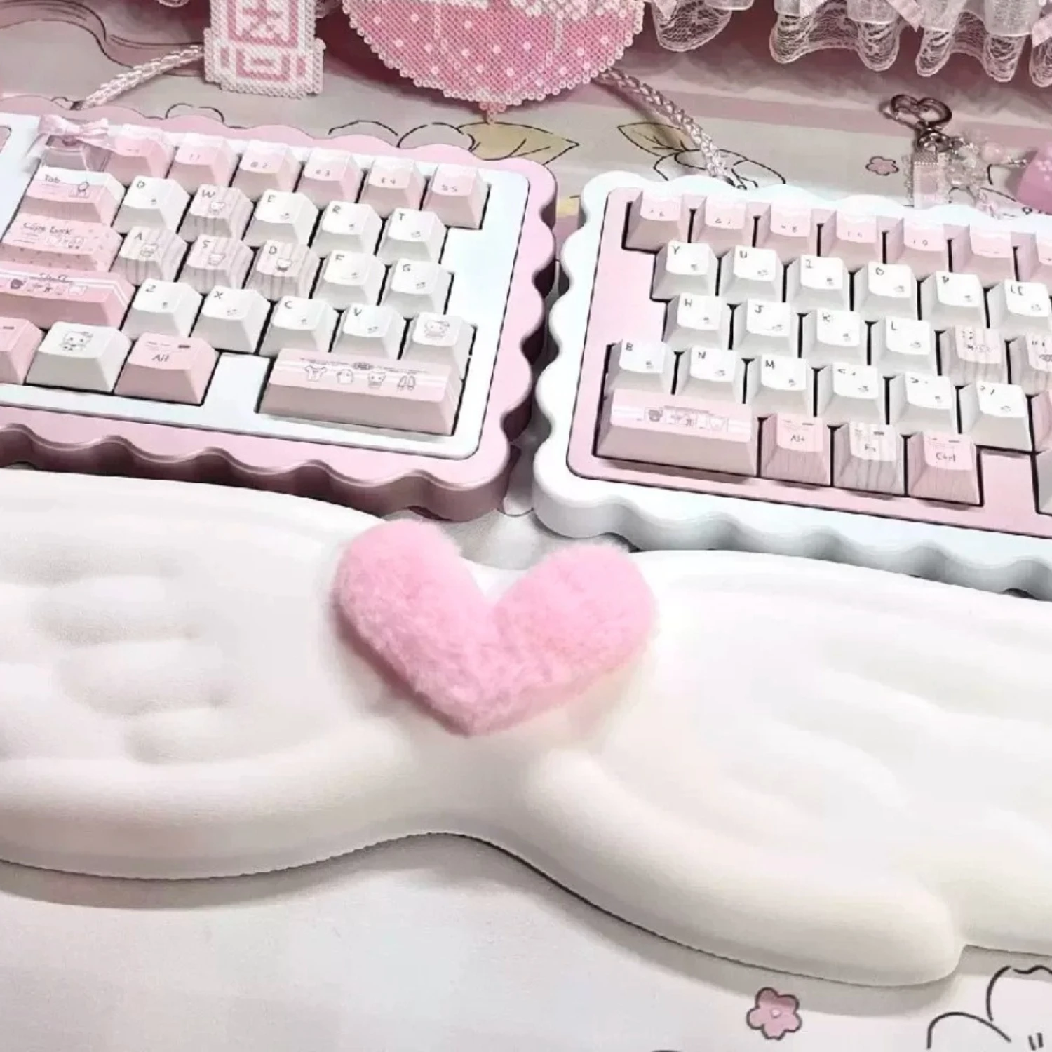 Soda Split Mechanical Keyboard Kit Aluminum CNC Case Ergonomic Custom Tri-mode Keyboard DIY Finished Kit  Split  Keyboard