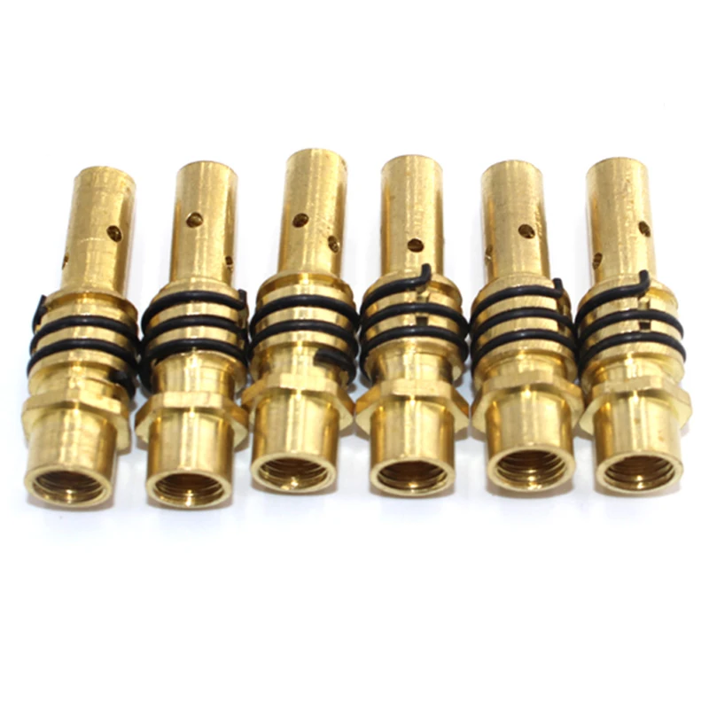 80PCS CO2 Mig  Welding Torch Air-Cooled 15AK Contact Type Soldering Tip Gas Nozzle Welding Machine Accessories 0.8Mm