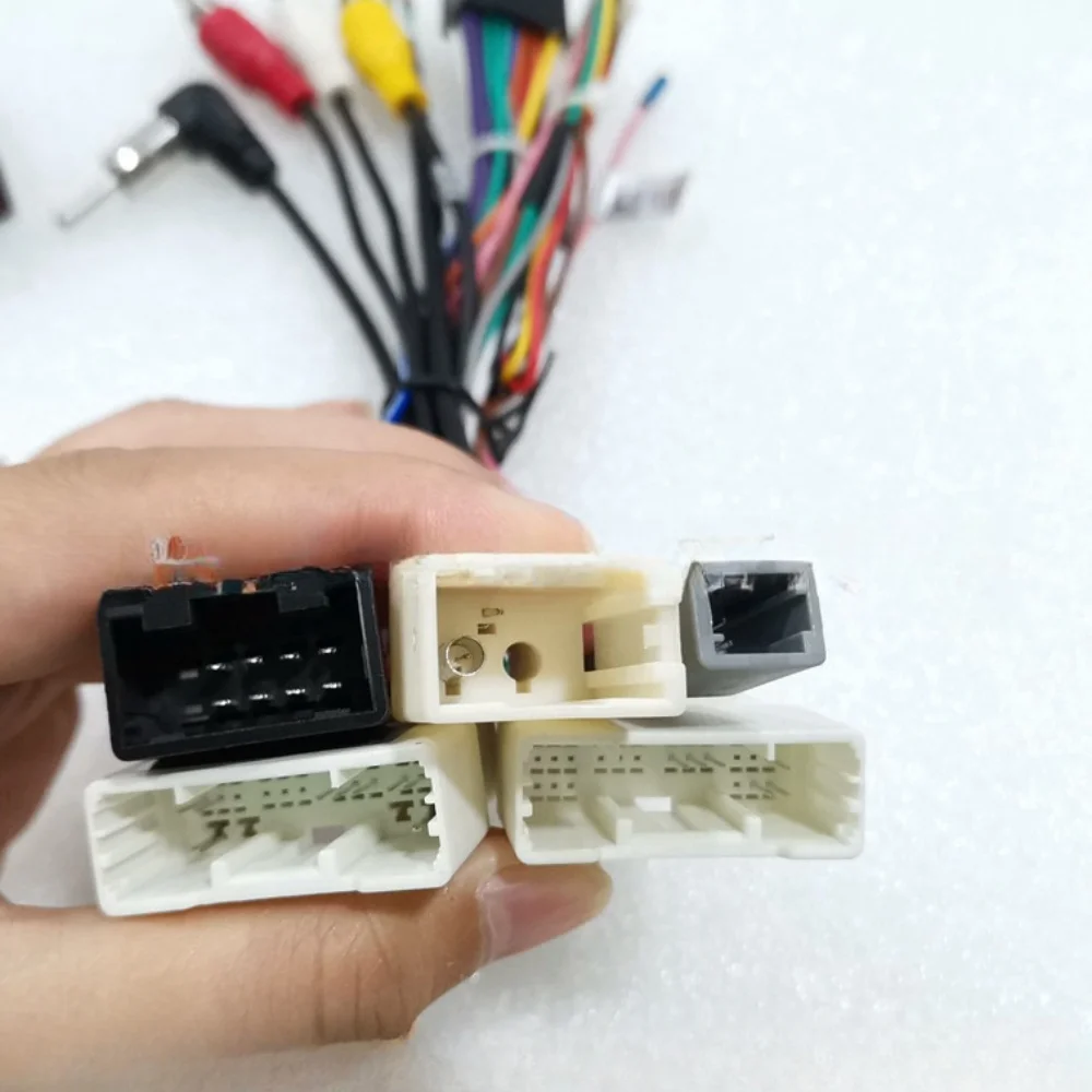 For Toyota RAV4/ Corolla/Camry/Avalon 2018 /Hilux 2022 Android 2 Din GPS Radio Car Canbus FT-RZ-02 Wiring Harness Power Cable