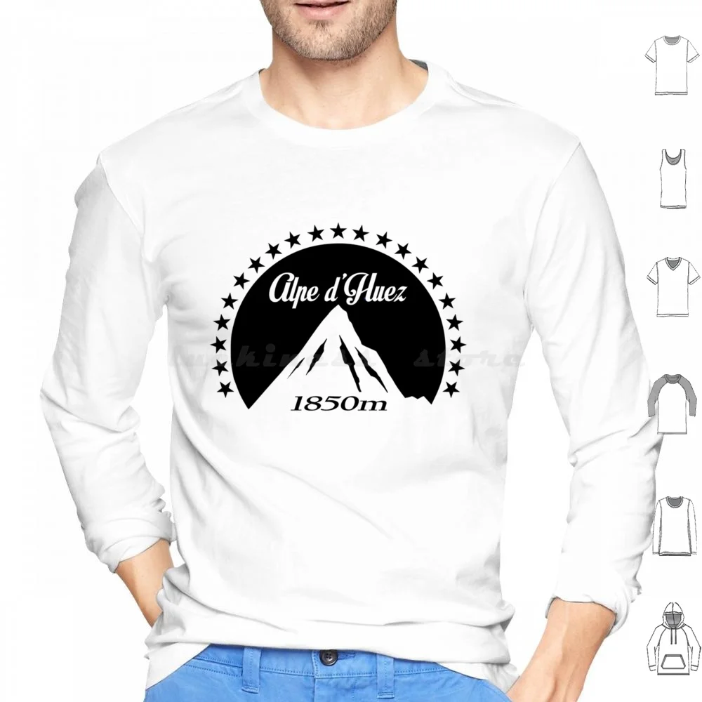 Alpe D _ Huez ( Black ) Hoodie cotton Long Sleeve La Vuelta Vuelta A Espana D Italia Ineos Grenadier Vuelta Espana