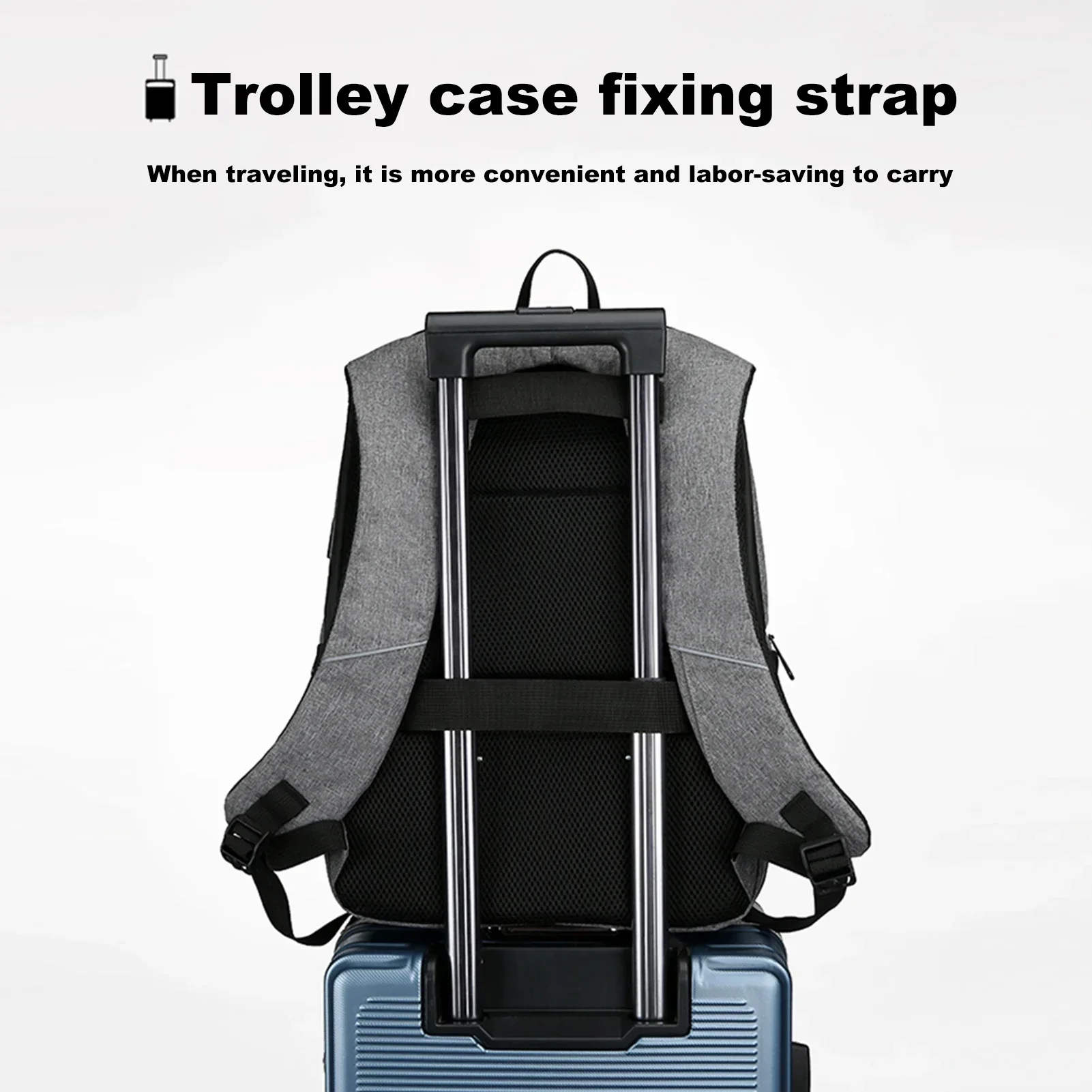 Zaino per laptop per borsa per laptop da 17 pollici con porta USB Zaini impermeabili alla moda Una borsa per tutte le gite, per uomini e donne