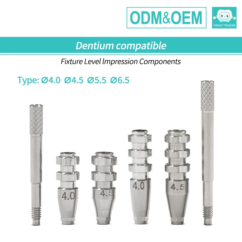 

OEM Dentium Compatible Titanium Impression Coping Pick-up Open Tray Technique for Internal Hex Metal Metal Factory Direct Sales