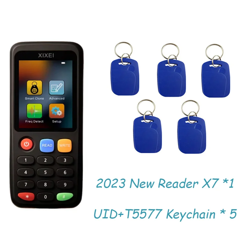 Nieuwe Rfid Smart Card Reader X7 125 khz Badge Copier 13.56 mhz Nfc Decoder Duplicator Ic Id Chip Tag Kloon Ntag213 215 Sleutel Schrijver