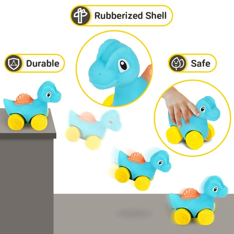 Mini-sturzsicheres Tier ohne Kanten verschiebbar, Cartoon-Emaille-Auto für Kinder, Emaille-Auto, das im Wasser spielt, Baden, Babyspielzeug