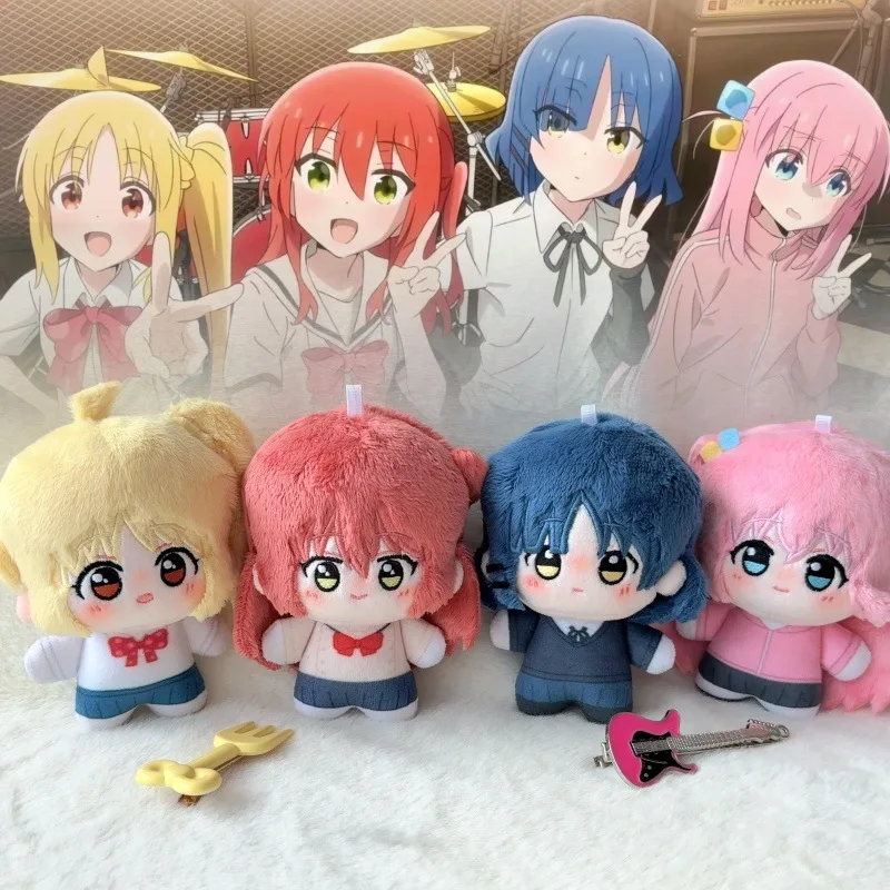 

New 10cm Bocchi The Rock Kita Ikuyo Cotton Doll Nunu Ijichi Nijika Gotoh Hitori Schoolbag Pendant Plush Doll Keychain Toys Gift