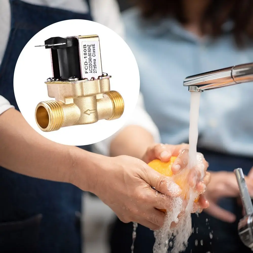 3/4” 1/2” Electric Solenoid Magnetic Valve DC 24V AC 220V DC12V Normally Closed Brass Water Control Magnetic Switching