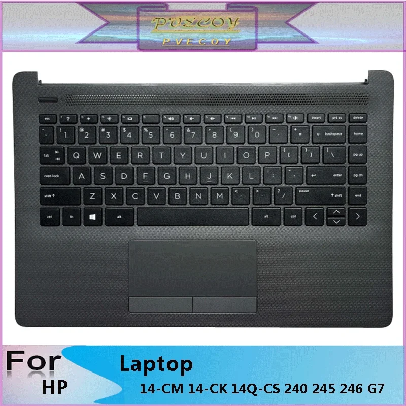 

New Original For HP 14-CM 14-CK 14Q-CS 240 245 246 G7 TPN-I131 Laptop Palmrest Case Keyboard US English Version Upper Cover