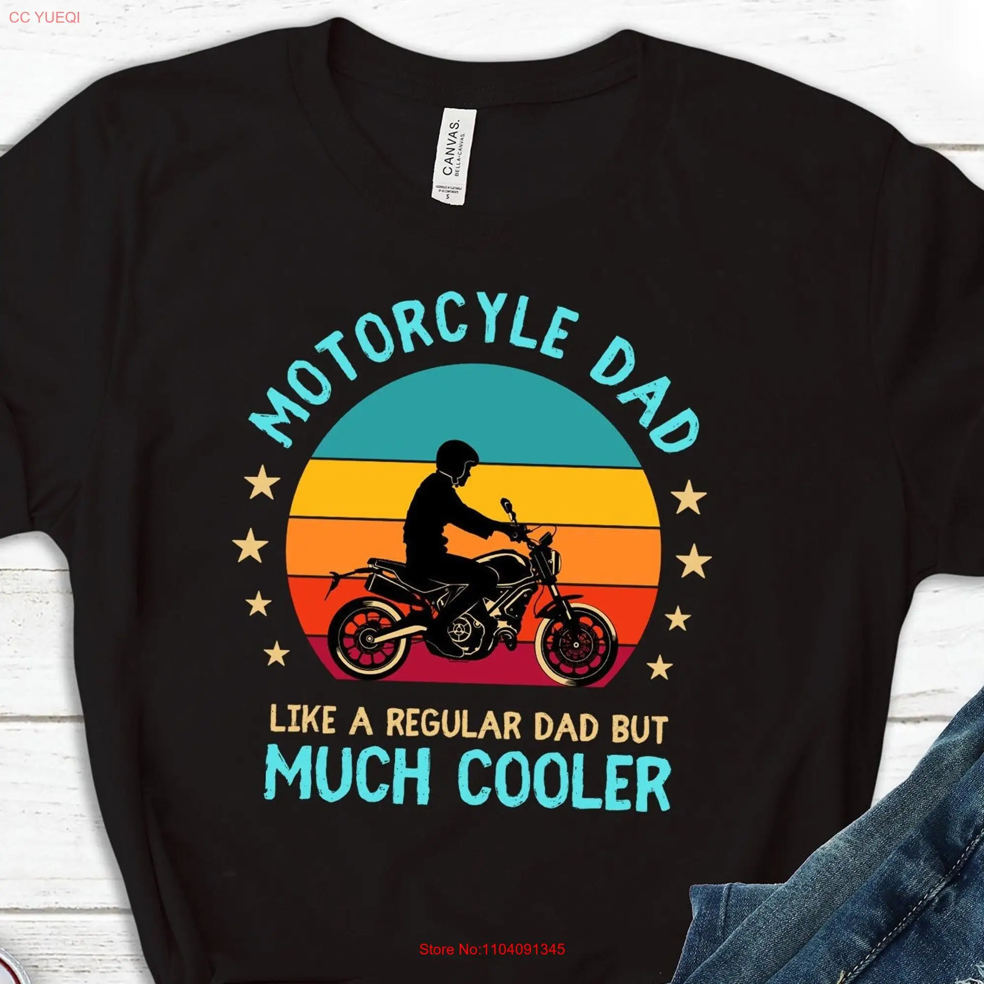 Motorcycle Dad T Shirt For Men Motorcyclist Motorbike Grandpa Adventure Tank Vintage Bike Enthusiast Sweater