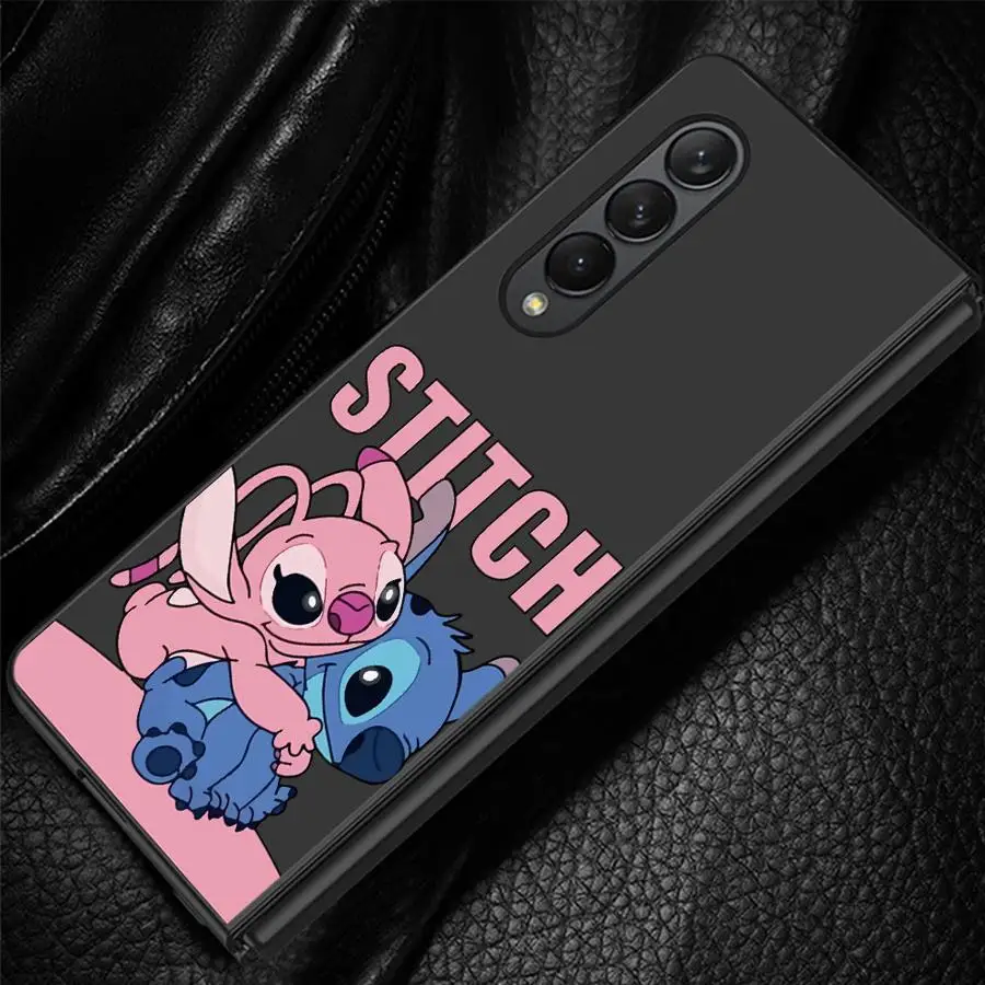 حافظة لهاتف سامسونج جالاكسي ZFold3 ZFold7 ZFold5 ZFold6 ZFold4 Z Fold 7 6 5 4 3 غطاء هاتف صلب ديزني ستيتش لطيف #4