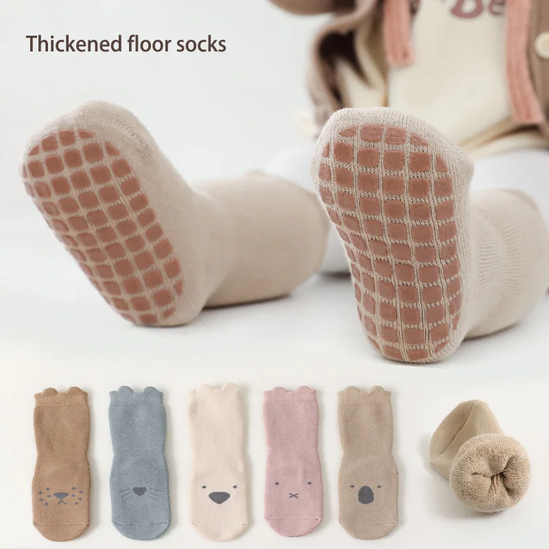 Newborns Floor Kid Boys' Sock Winter Baby Kids Thick Socks For Girls Boys Children Girl Anti Slip Child Boy Warm Toddler Funny