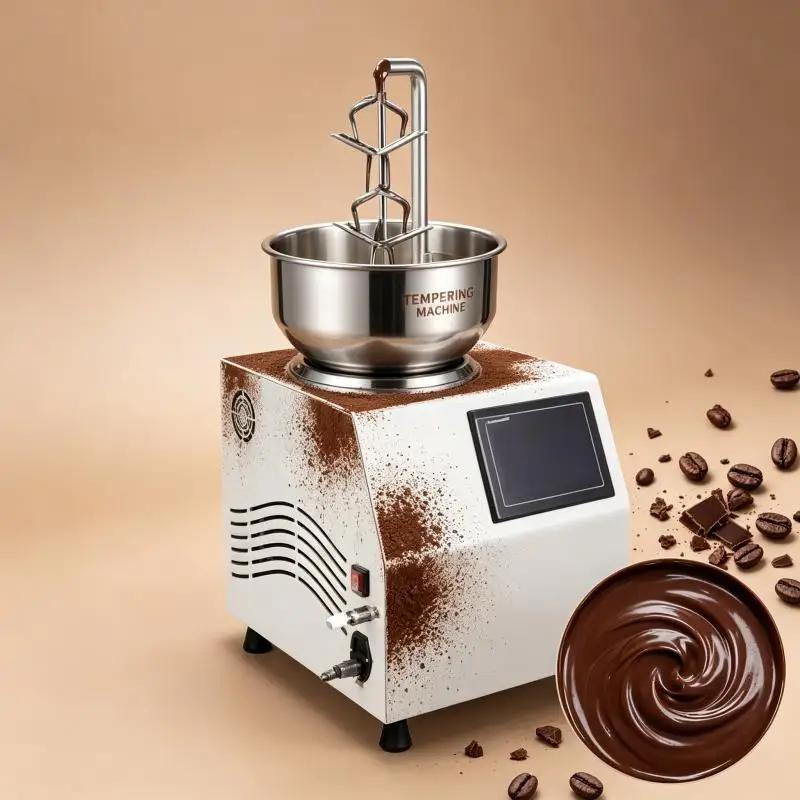 Chocolate Tempering Machine Automatic Heating Cooling Melter Commercial Equipment for Chocolate Candy Processing