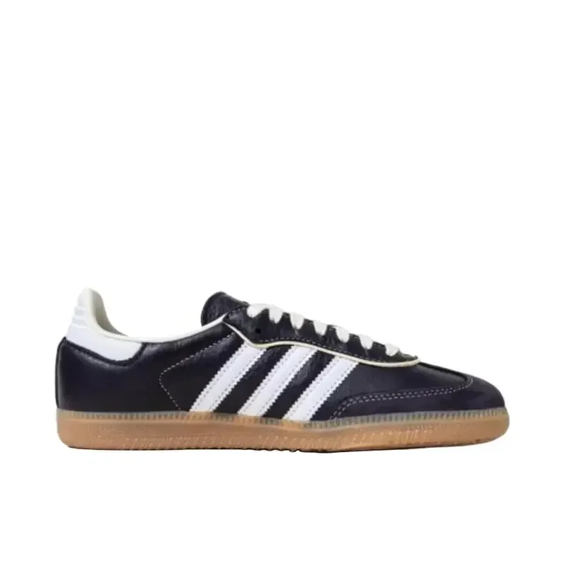 Adidas Originals Samba OG รองเท้าบอร์ดต่ําน้ําหนักเบาสีดําสีขาวสําหรับผู้ชายผู้หญิง