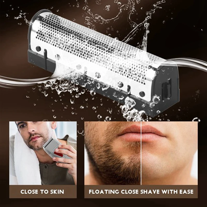 WCS-3 Set Clipper Blade For Kemei Km-1102 Clipper Electric Shaver Parts Net Silver
