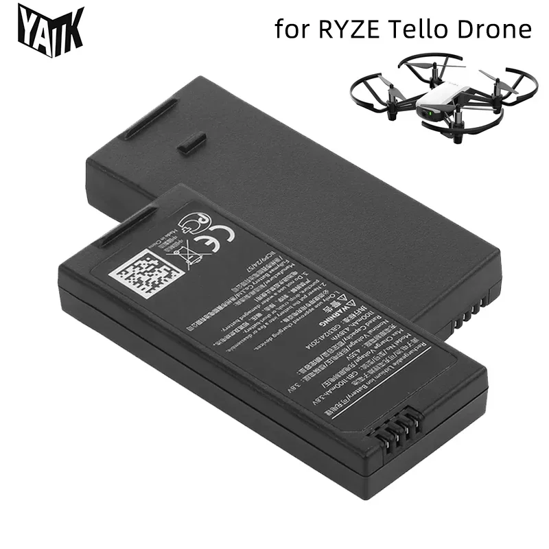 

3.8V Intelligent Flight Battery for DJI RYZE Tello Drone Accessory RC Quadcopter Uav Parts 1100mAh Rechargeable LiPo Cells