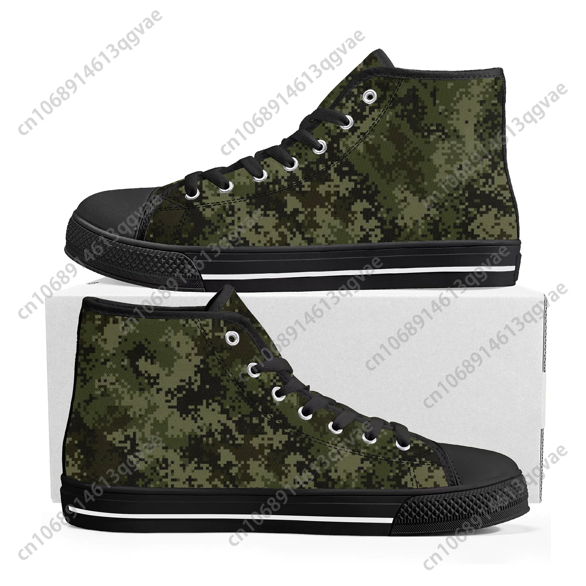 

Camouflage Army High Top High Quality Sneakers Mens Womens Teenager Canvas Camo Navy Sneaker Casual Couple Shoes Custom Shoe