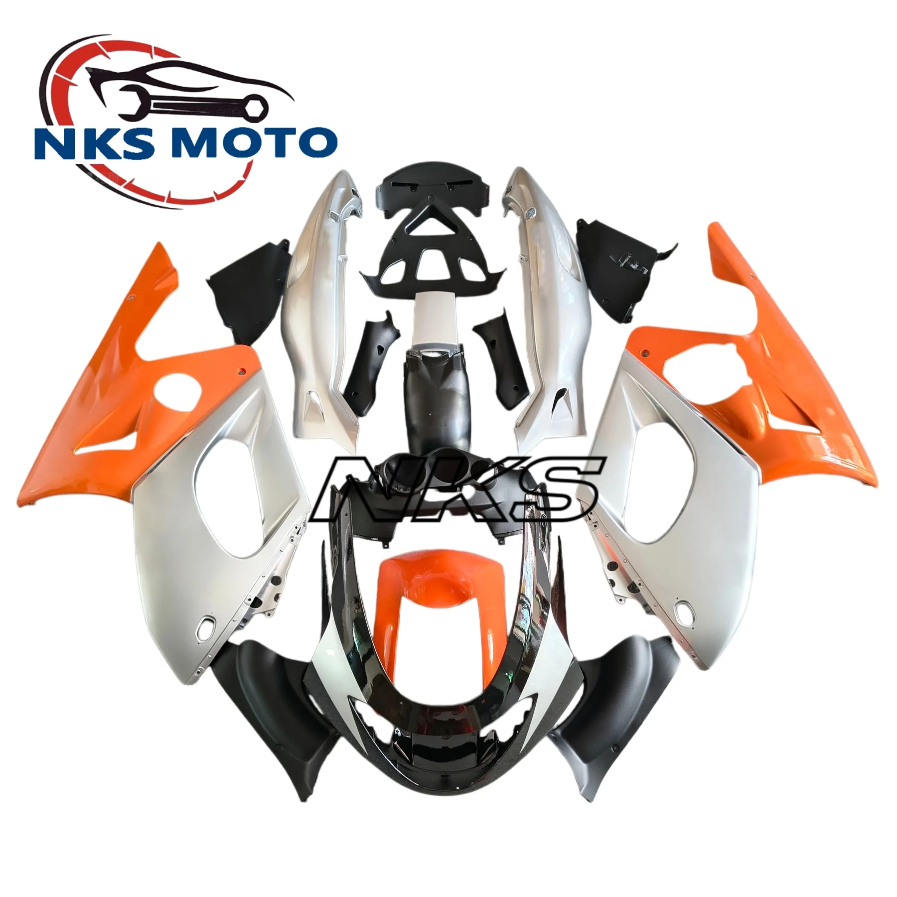 Orange Silver Motorcycle Fairing Kit Fit For Yamaha YZF600R For Thundercat 1997-2007 Bodywork (Injection molding)