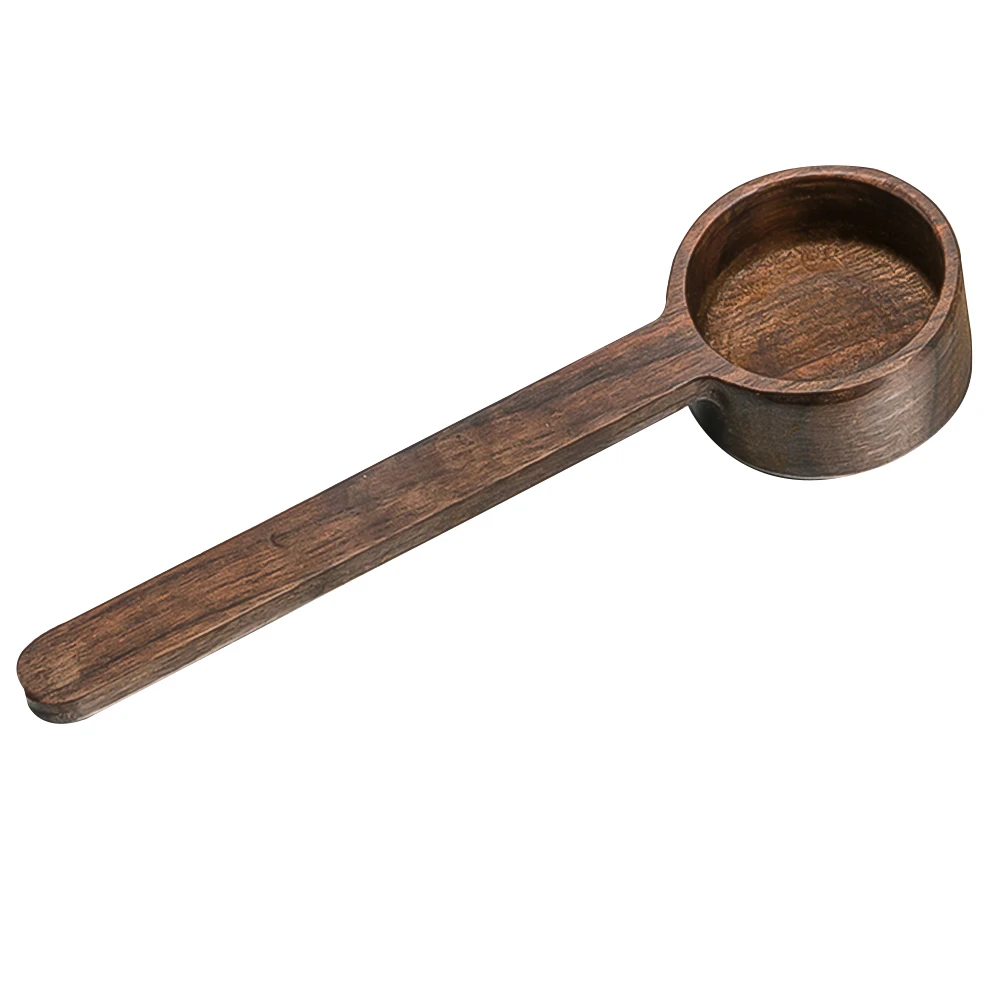 

1pc Coffee Measuring Spoon Wood Brown Scoop Kitchen Tool Practical Safe Long Use WoodenSpoons Matching Convenience