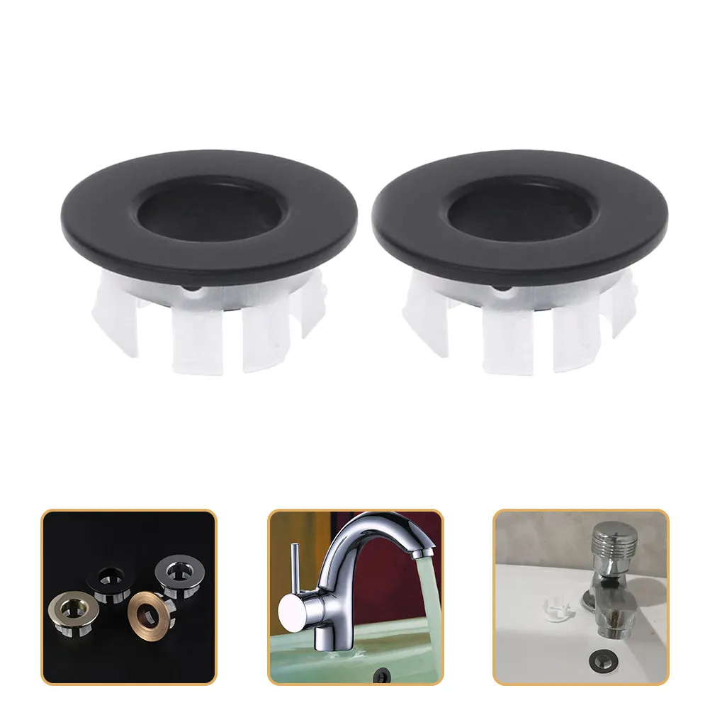 

ABS Brass Sink Overflow Ring for Ceramic Bathroom Wash Basin Kitchen Sink Drain Cover Overflow Drain Cover Basin Hole
