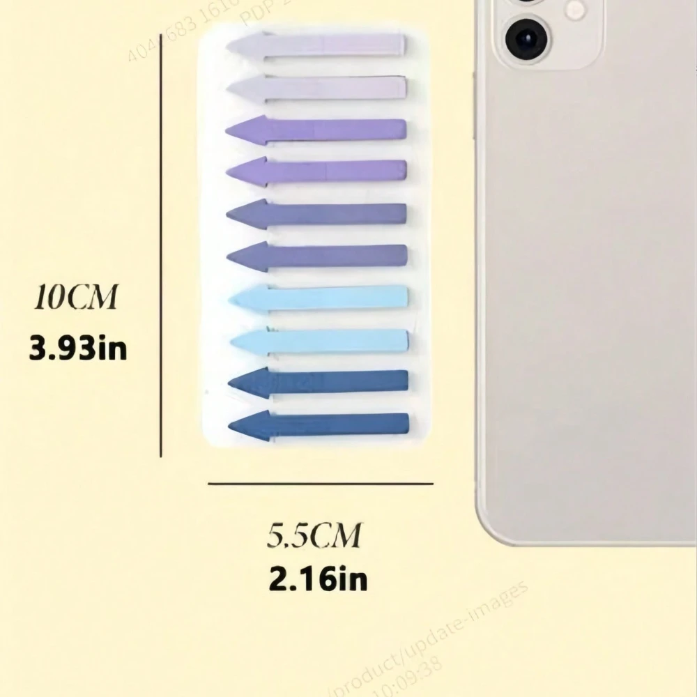 New Classification Label Convenience Stickers  Semi Transparent and Writable Fluorescent Color Combination Office Index Stickers