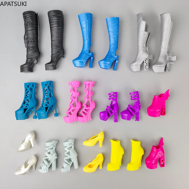 Zapatos de muñeca a la moda para muñecas Monster High, zapatos de tacón alto, accesorios para muñecas 1/6, muñeco Monster Demon, juguetes DIY para niños