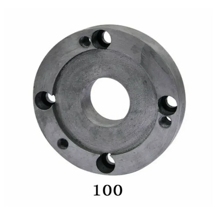 100mm Or 125mm Back Connection Plate CNC Lathe Machine Tool Chuck Cover, Connecting Plate Lathe Instrument Accessories